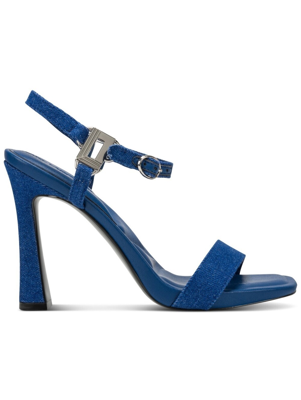 KARL LAGERFELD PARIS Womens Cybil High-Heel Sandal Blue 7.5M - Picture 2 of 5